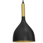 żyrandol line bar Noak black/gold 3xE27