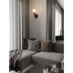 Maxlight Kinkiet Modern - Metal + szkło - Czarny W0399