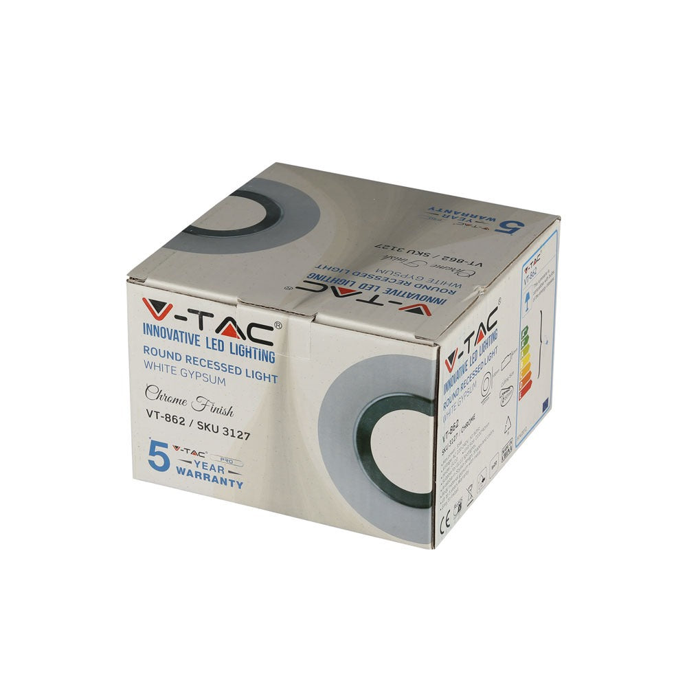 Oprawa / Trzonek:GU10 /Gips/Chrom