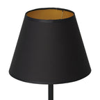 lampka gab. Arden H 34 black, cone shade dia 130/200, h 150 black/gold 1xE27