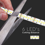 2835 Taśma LED / Chip SAMSUNG / Barwa:6400K / IP20 / Zasilanie: 24V / Rolka:10m