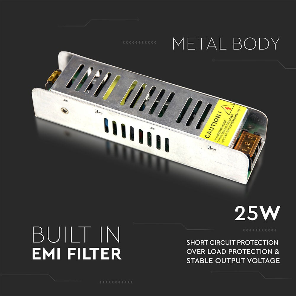25W Zasilacz LED / Zasilanie:12V 2.1A / IP20