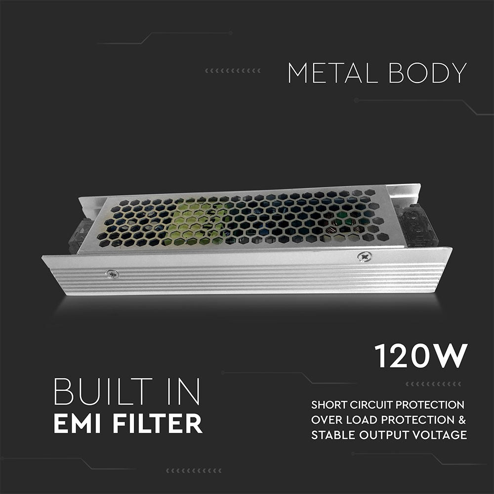 120W Zasilacz LED / Zasilanie:12V 10A / IP20
