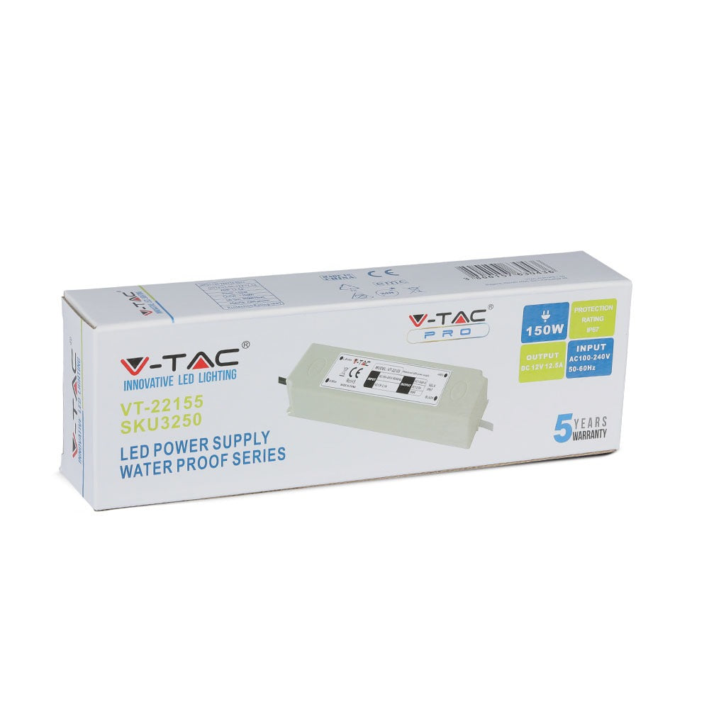 150W Zasilacz LED / Zasilanie:12V / IP67 / 5 Lat gwarancji