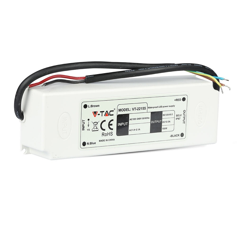 150W Zasilacz LED / Zasilanie:12V / IP67 / 5 Lat gwarancji