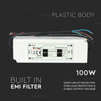 100W Zasilacz LED / Zasilanie:12V / IP67 / 5 Lat gwarancji