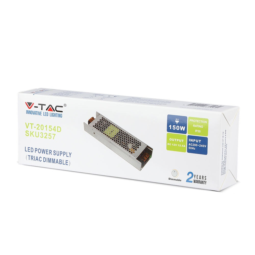 150W Zasilacz LED / Ściemniana / Zasilanie:12V 12.5A / IP20