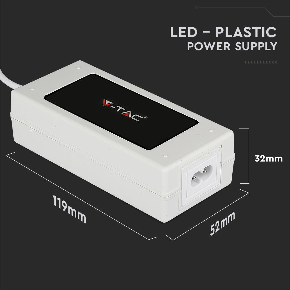 60W Zasilacz LED / Biały / BS Wtyczka