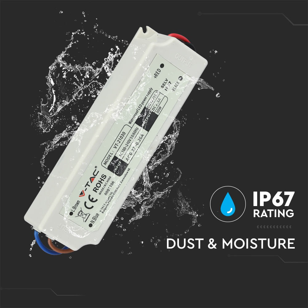 30W Zasilacz LED / Zasilanie:12V / IP67