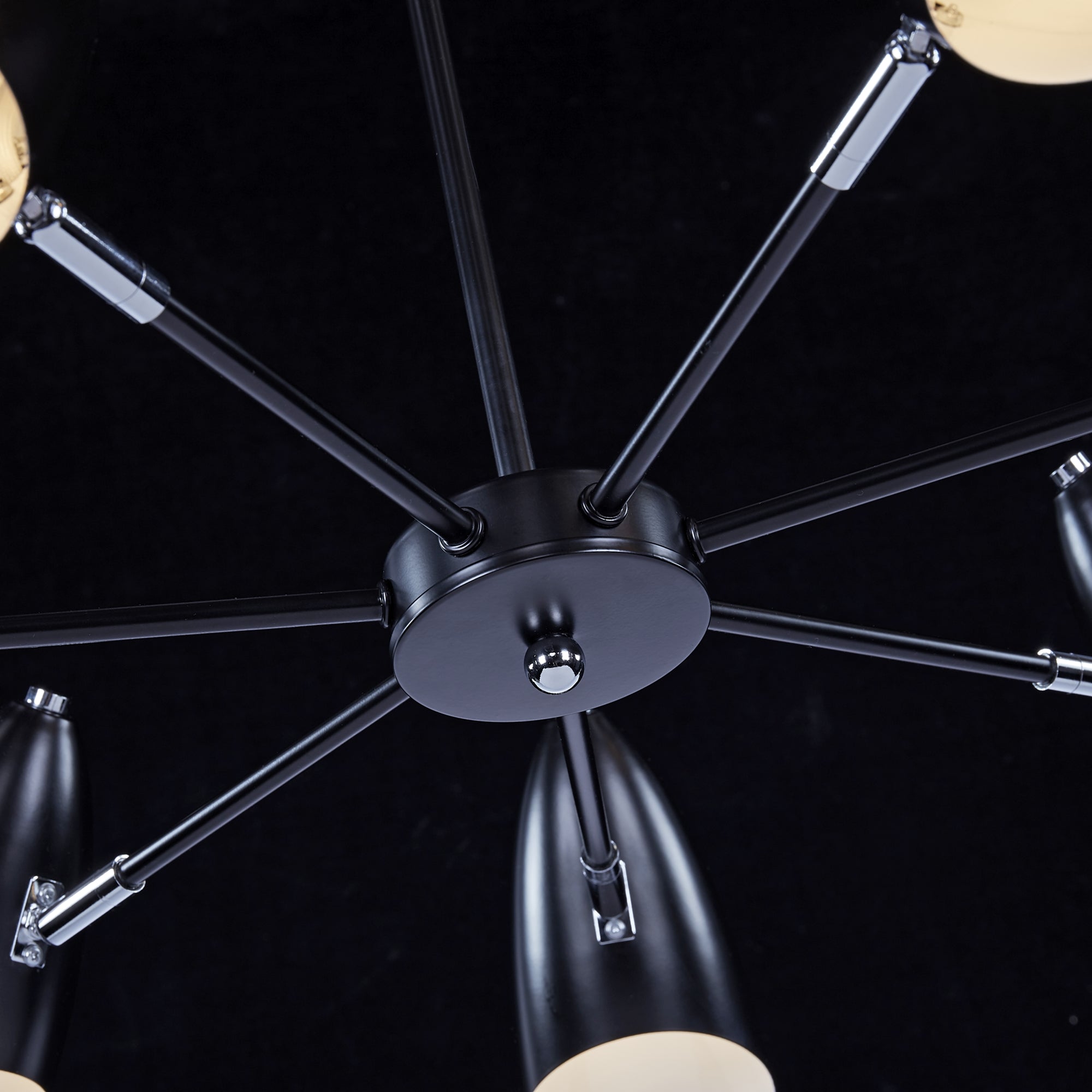 Maytoni Żyrandol Aida - Metal - Czarny MOD033PL-07B