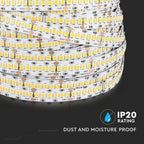2835 Taśma LED / Chip SAMSUNG / Barwa:3000K / IP20 / Zasilanie: 24V / Rolka:10m