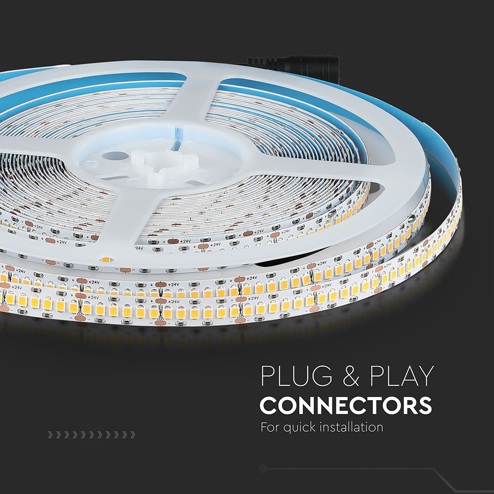2835 Taśma LED / Chip SAMSUNG / Barwa:6400K / IP20 / Zasilanie: 24V / Rolka:10m