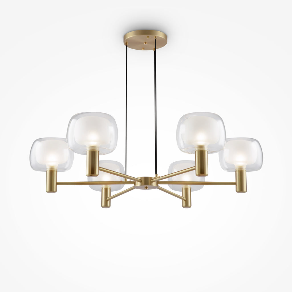 Maytoni Lampa wisząca Vision - Aluminium - Złoty MOD411PL-06G