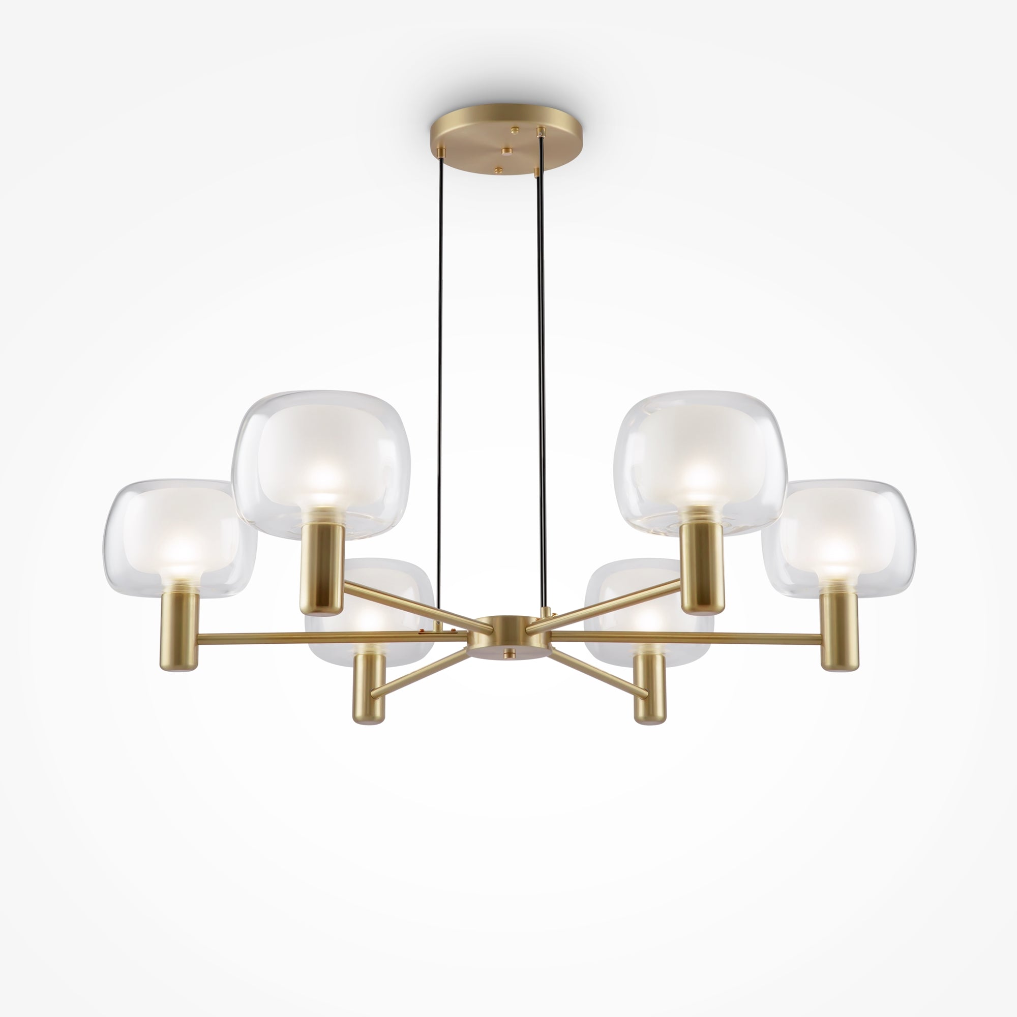 Maytoni Lampa wisząca Vision - Aluminium - Złoty MOD411PL-06G