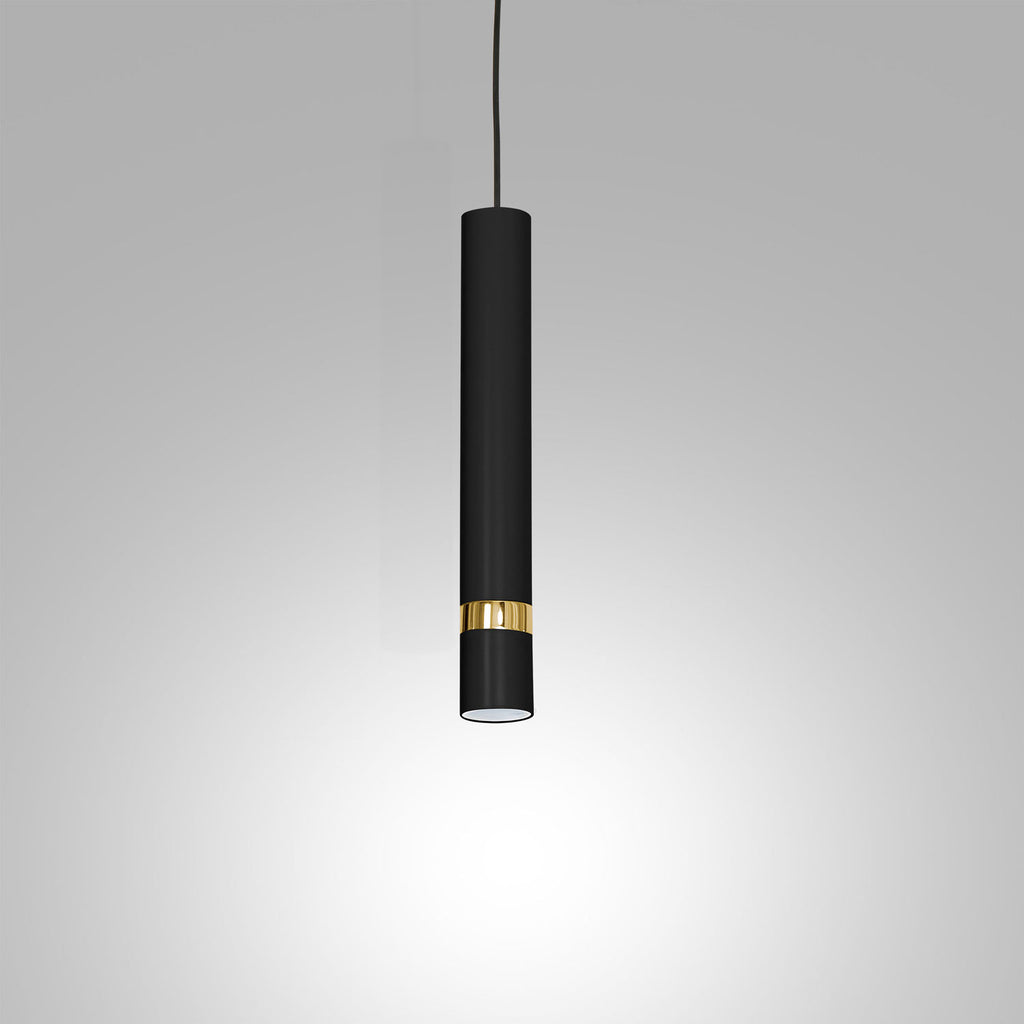 żyrandol Reno black/gold 1xGU10