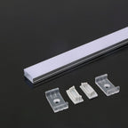 Profil Aluminiowy do paska LED na powierzchniowy / 2000mmx23.5mmx10mm / Klosz: Mleczny / Kolor: Aluminium