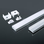 Profil Aluminiowy do paska LED na powierzchniowy / 2000mmx17.4mmx7mm / Klosz: Mleczny / Kolor: Aluminium