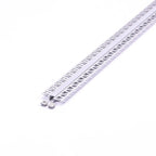 Profil Aluminiowy do paska LED wpuszczany do zabudowy karton gips / 2000x52.1x13.3mm / Klosz: Mleczny / Kolor: Aluminium