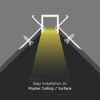 Profil Aluminiowy do paska LED wpuszczany narożny do zabudowy karton gips / 2000x45.4x25.14mm / Klosz: Mleczny / Kolor: Aluminium