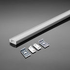 VT-8108-W MOUNTING KIT WITH DIFFUSER FOR LED STRIP PCB 20MM SURFACE 2000X23.5X9.8MM WHITE
