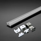 Profil Aluminiowy do paska LED wpuszczany / 2000mmx24.7mmx7mm / Klosz: Mleczny / Kolor: Biały