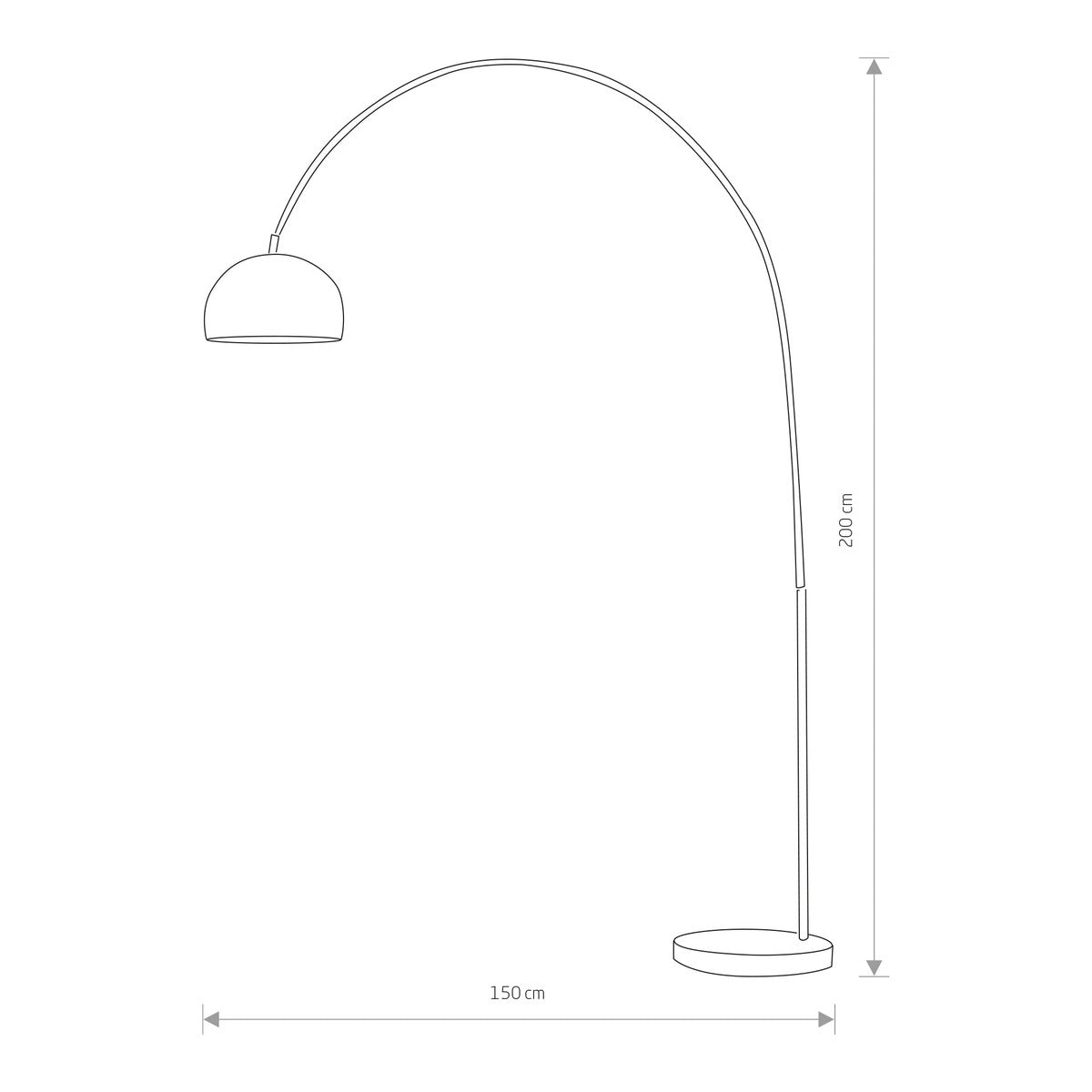 Nowodvorski Lampa podłogowa COSMO 25W only LED 50/60Hz - Stal nierdzewna szczotkowana - Srebrny 3382