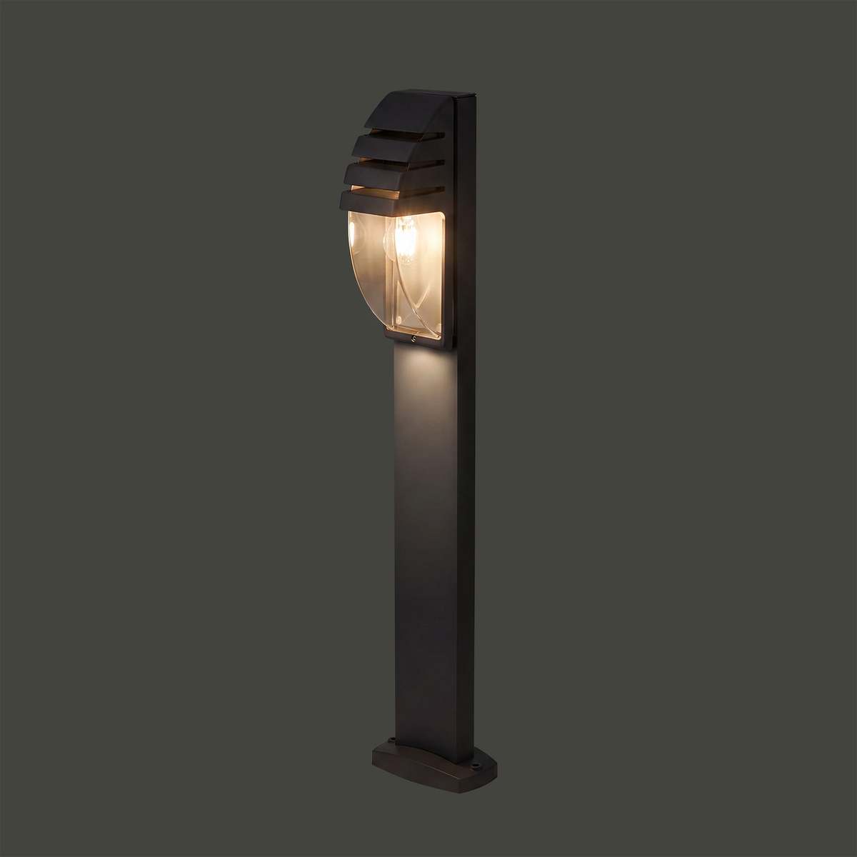 Nowodvorski Lampa stojąca MISTRAL 10W only LED 50/60Hz IP44 - Aluminium lakierowane - Grafitowy 3394 - lampa włączona