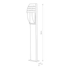 Nowodvorski Lampa stojąca MISTRAL 10W only LED 50/60Hz IP44 - Aluminium lakierowane - Grafitowy 3394