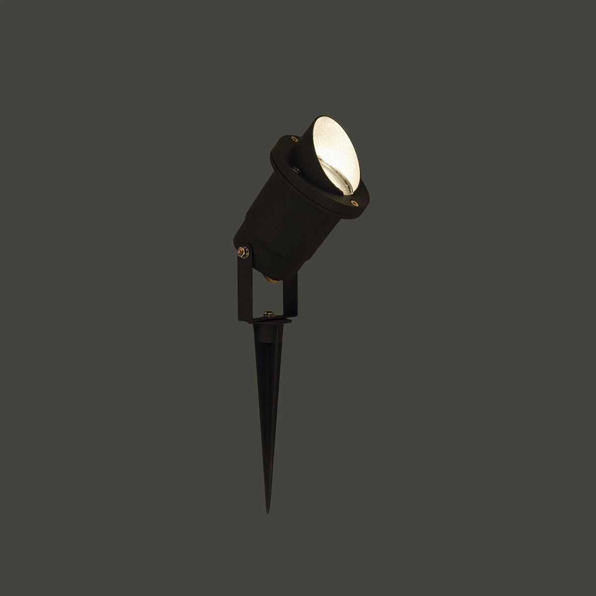 Nowodvorski Lampa gruntowa BUSH 10W only LED 50/60Hz IP65 - Aluminium lakierowane - Grafitowy 3401 - lampa włączona
