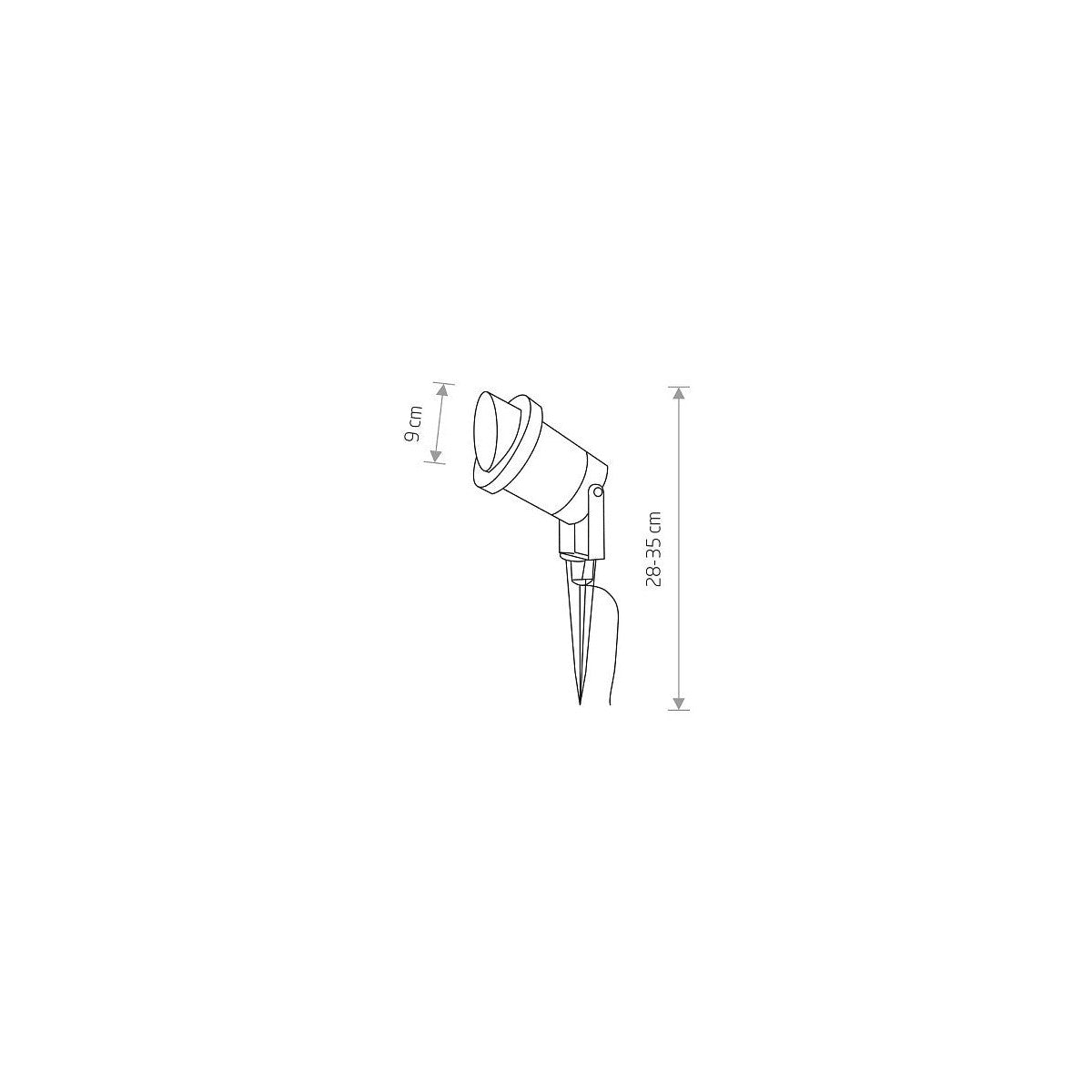 Nowodvorski Lampa gruntowa BUSH 10W only LED 50/60Hz IP65 - Aluminium lakierowane - Grafitowy 3401