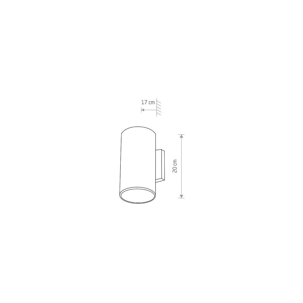 Nowodvorski Lampa ścienna natynkowa FOG 25W only LED 50/60Hz IP44 - Aluminium lakierowane - Grafitowy I 3402