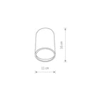 Nowodvorski Plafon FOG 25W only LED 50/60Hz IP44 - Aluminium lakierowane - Grafitowy 3403