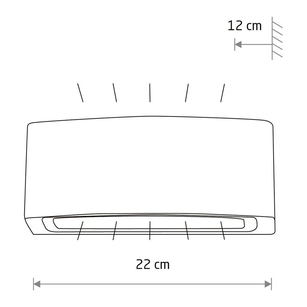 Nowodvorski Lampa ścienna natynkowa BRICK 25W only LED 50/60Hz IP65 - Aluminium lakierowane - Grafitowy 3408
