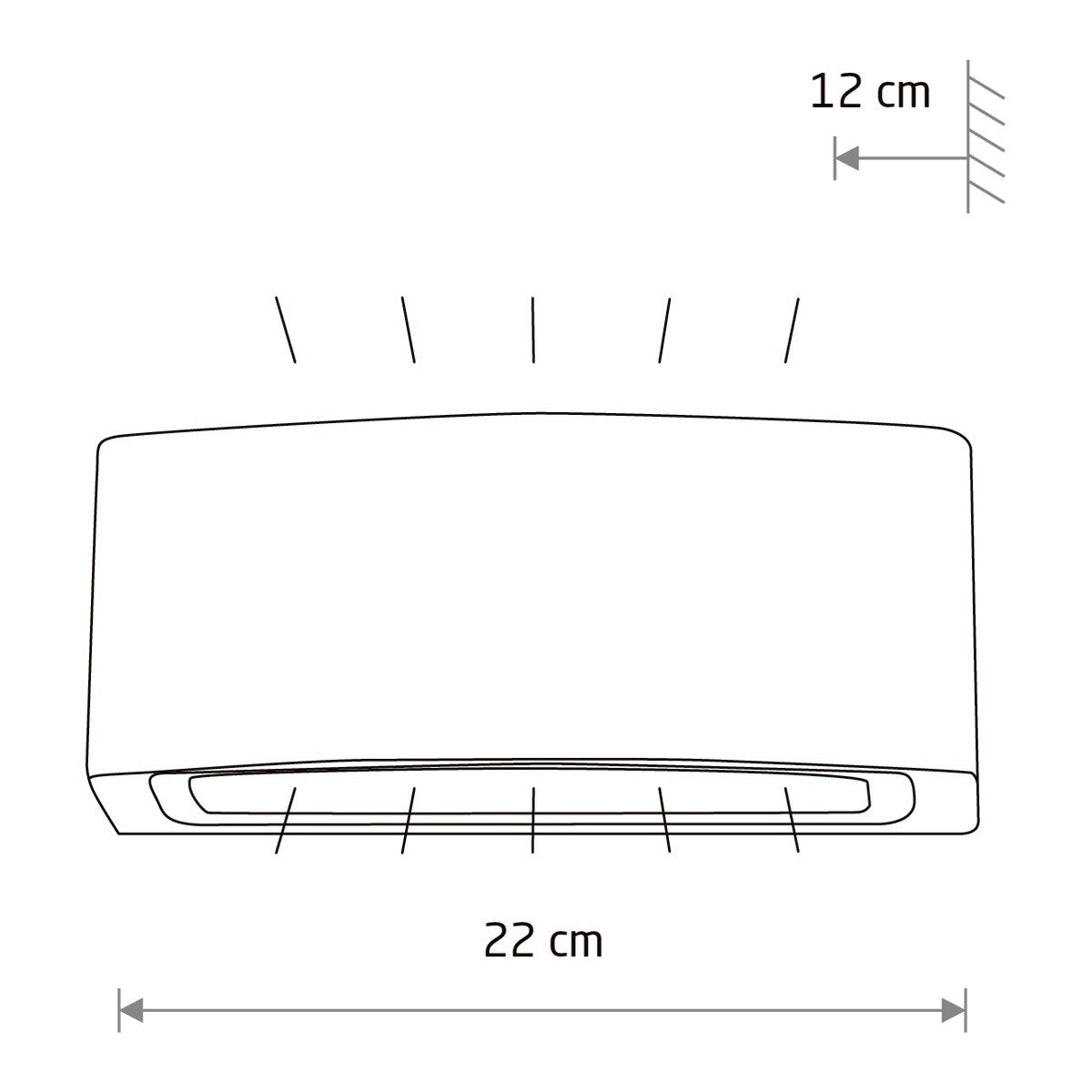 Nowodvorski Lampa ścienna natynkowa BRICK 25W only LED 50/60Hz IP65 - Aluminium lakierowane - Grafitowy 3408
