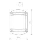 Nowodvorski Lampa ścienna natynkowa QUARTZ 10W only LED 50/60Hz IP21 - Aluminium lakierowane - Grafitowy 3411