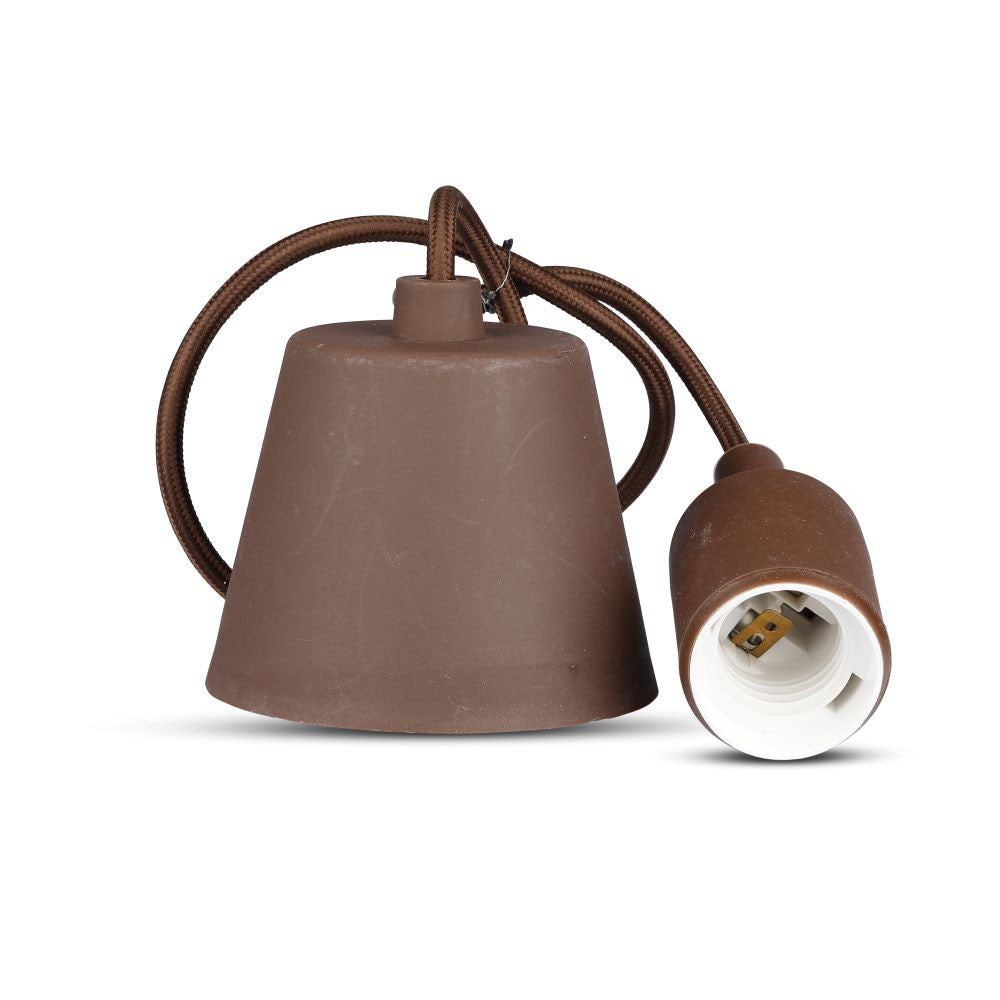 Lampa Wisząca / Trzonek:E27/ Brązowy
