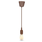 Lampa Wisząca / Trzonek:E27/ Brązowy