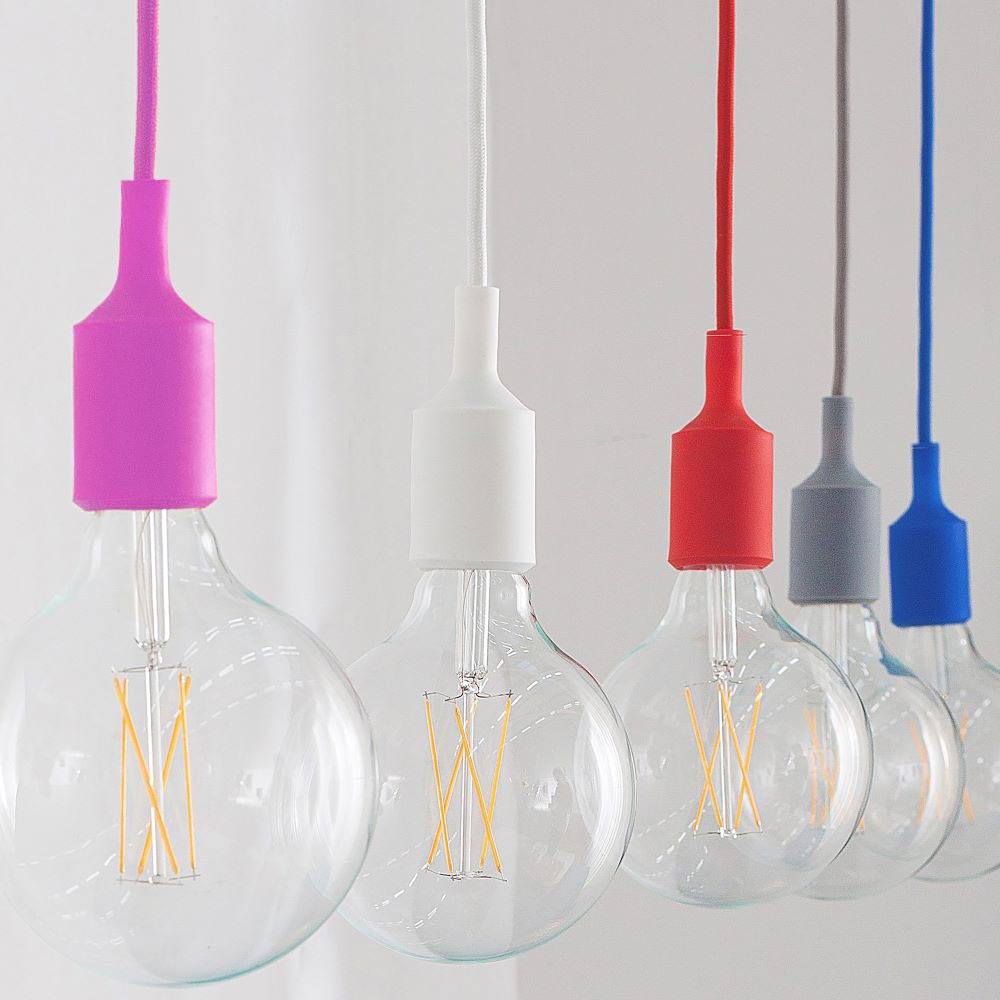 Lampa Wisząca / Trzonek:E27/ Niebieski