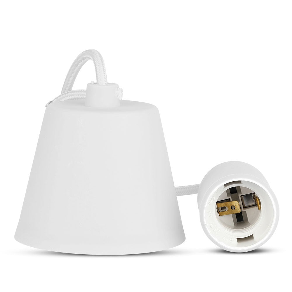Lampa Wisząca / Trzonek:E27/ Biały