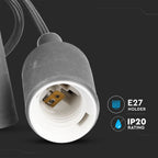 Lampa Wisząca / Trzonek:E27/ Szary
