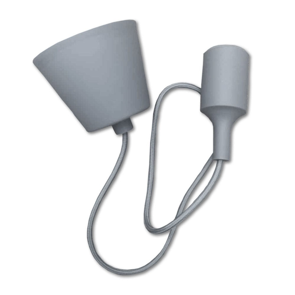 Lampa Wisząca / Trzonek:E27/ Szary