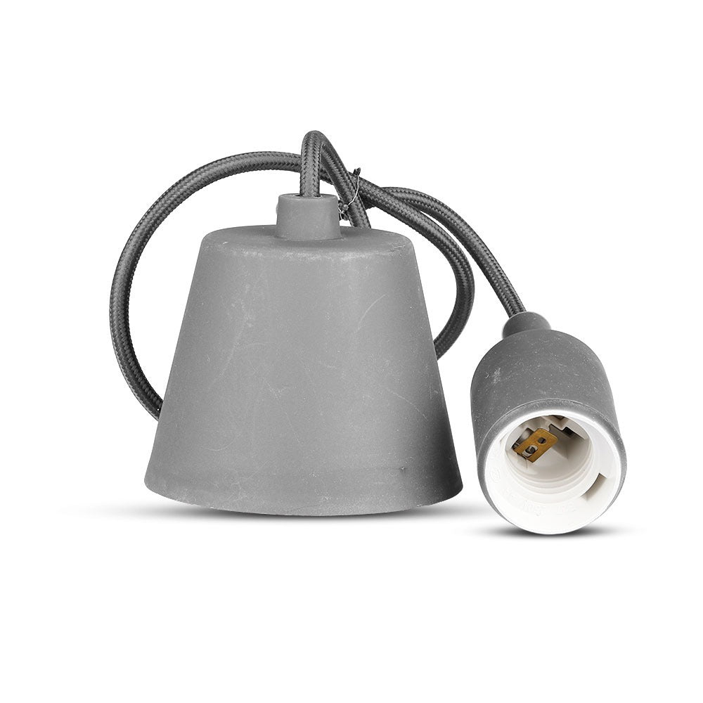 Lampa Wisząca / Trzonek:E27/ Szary
