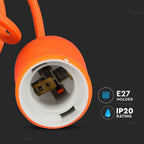 Lampa Wisząca / Trzonek:E27/ Pomarańczowy