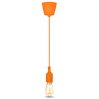 Lampa Wisząca / Trzonek:E27/ Pomarańczowy
