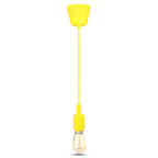 Lampa Wisząca / Trzonek:E27/ Żółty
