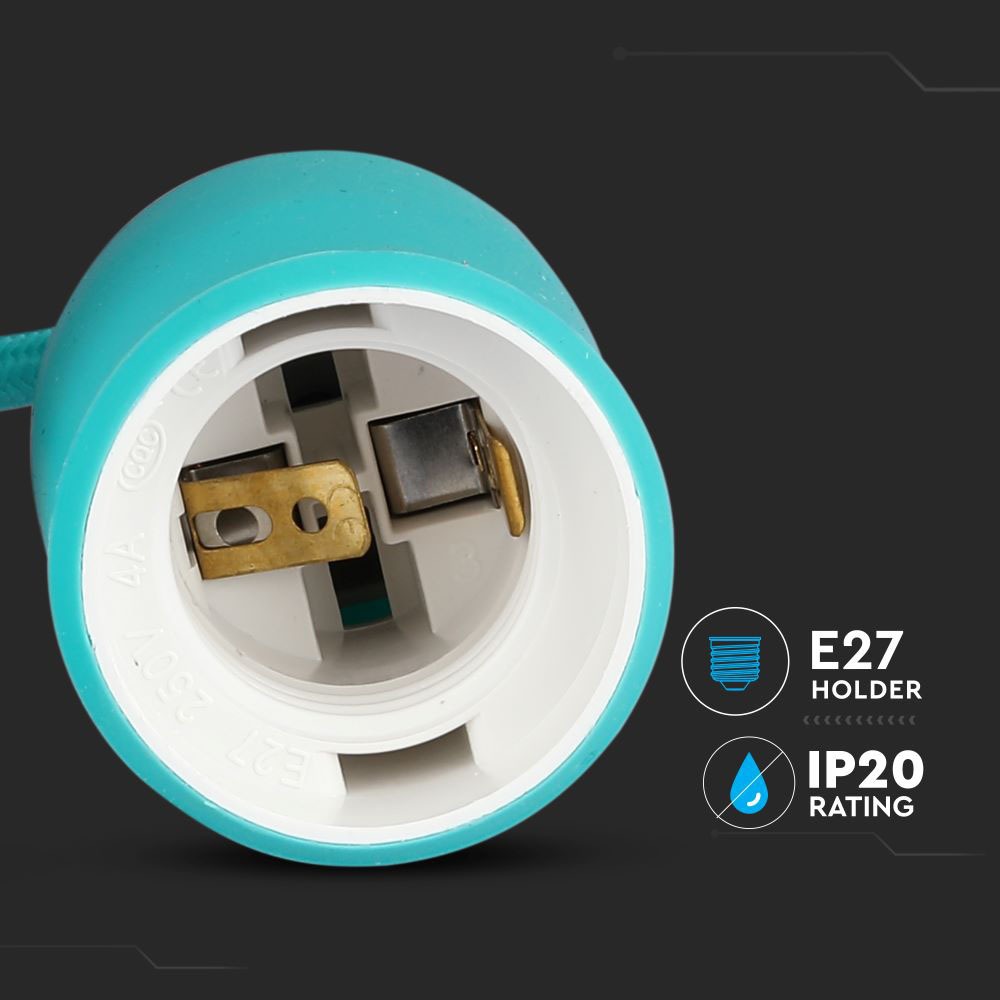 Lampa Wisząca / Trzonek:E27/ Zielony