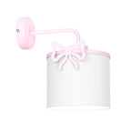 kinkiet Sweet Bow pink, shade dia 180/h 150 white 1xE27