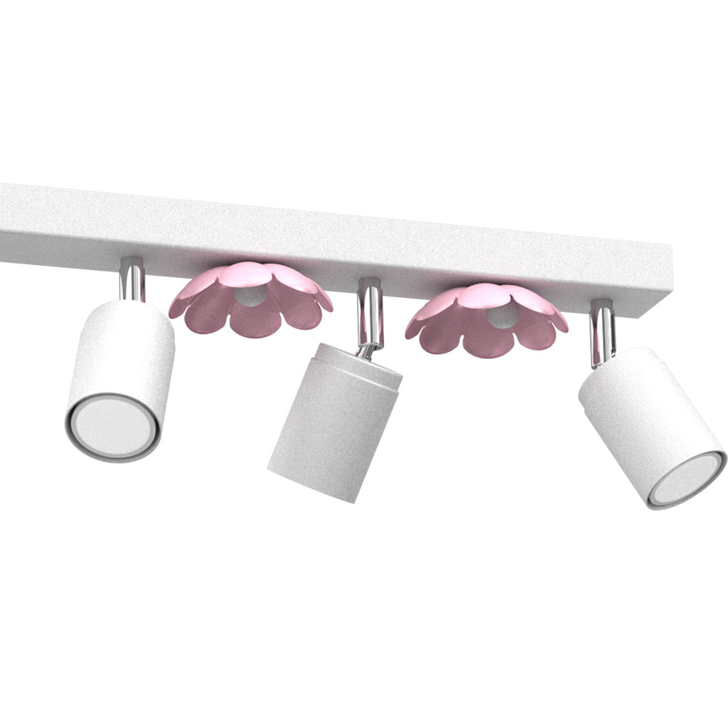 spot Flower white/pink 6xGU10