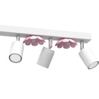 spot Flower white/pink 6xGU10