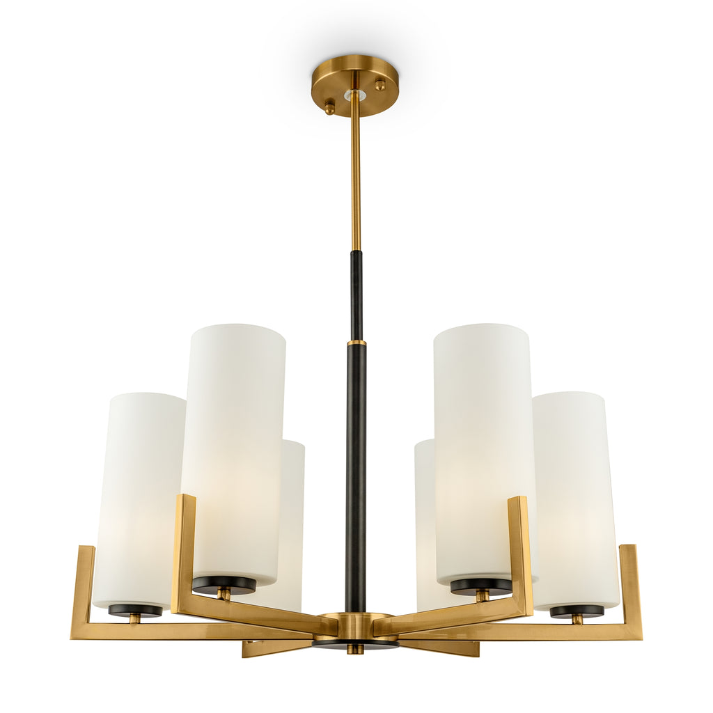 Maytoni Lampa wisząca Fortano - Metal - Czarny + mosiądz MOD089PL-06BS